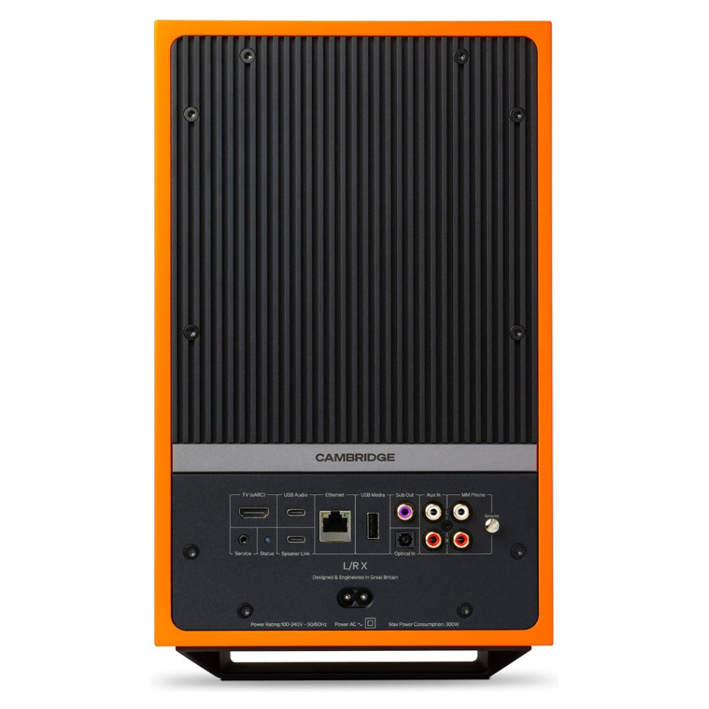 Cambridge Audio L/R X aktiva stereohögtalare med nätverk, orange par