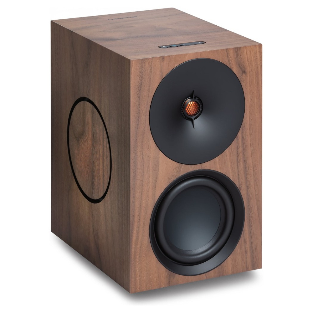 Cambridge Audio L/R X aktiva stereohögtalare med nätverk, valnöt par