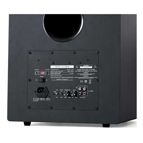 Elipson Classic Sub 12, aktiv subwoofer, svart