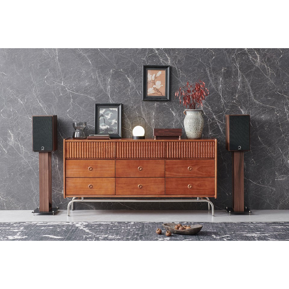 Elipson Heritage XLS7 retro-inspirerade stativhögtalare, valnöt par