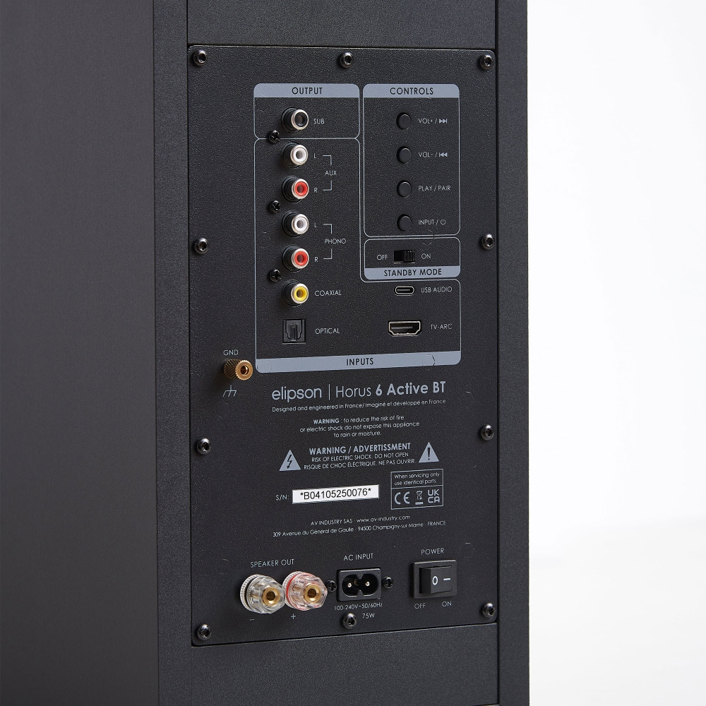 Elipson Horus 6 Active BT Black/Carbon, par