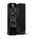 Elipson Prestige Facet 24F golvhögtalare, svart par Svarta golvhögtalare med tre enheter och elegant design.