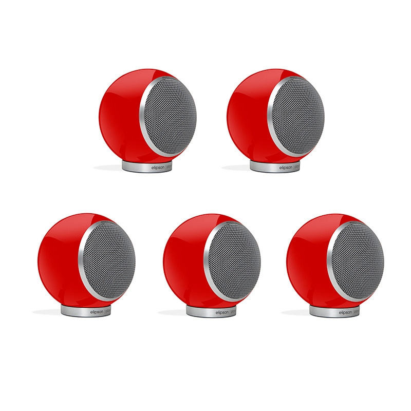 Elipson Planet M klothögtalare 5.0 set röd