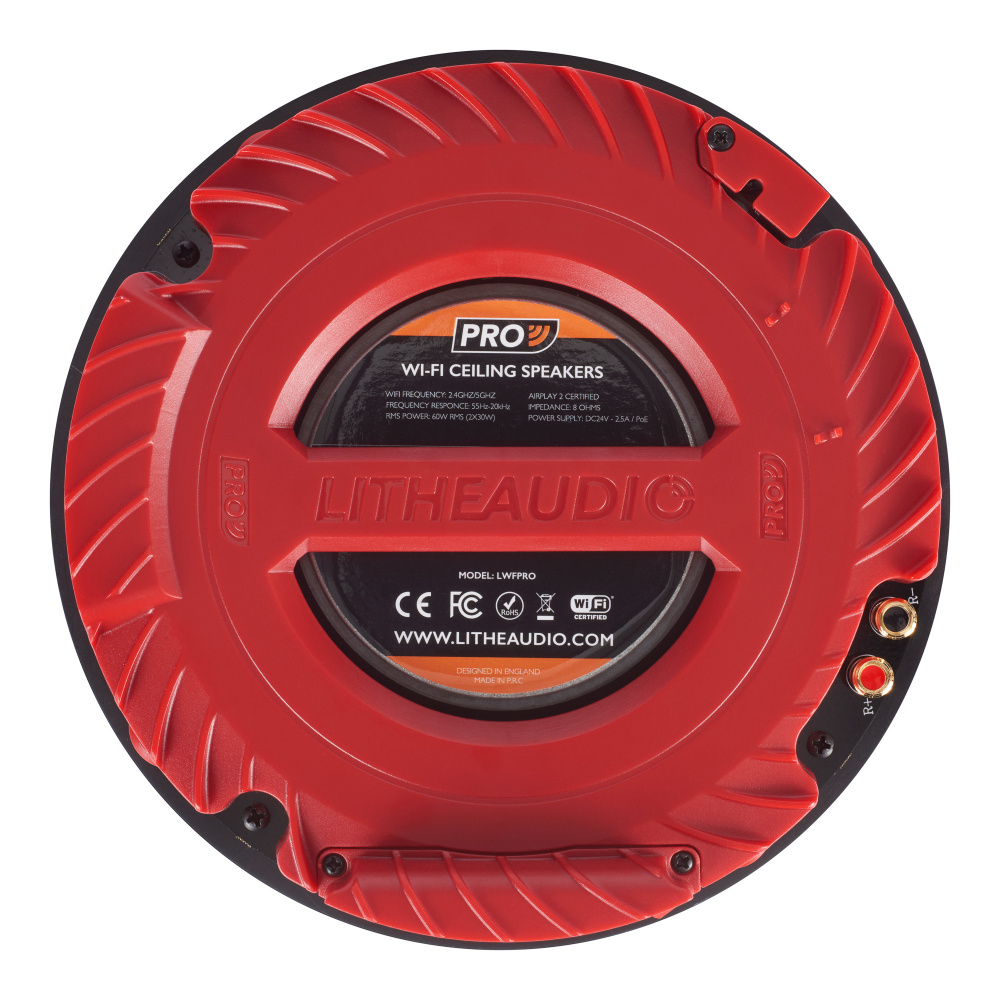 Högtalare för inbyggnad med Wi-Fi och multiroom-funktionalitet.