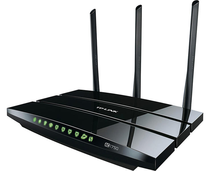 TP-Link Archer C7 - Trådlös router med Inbyggd Switch