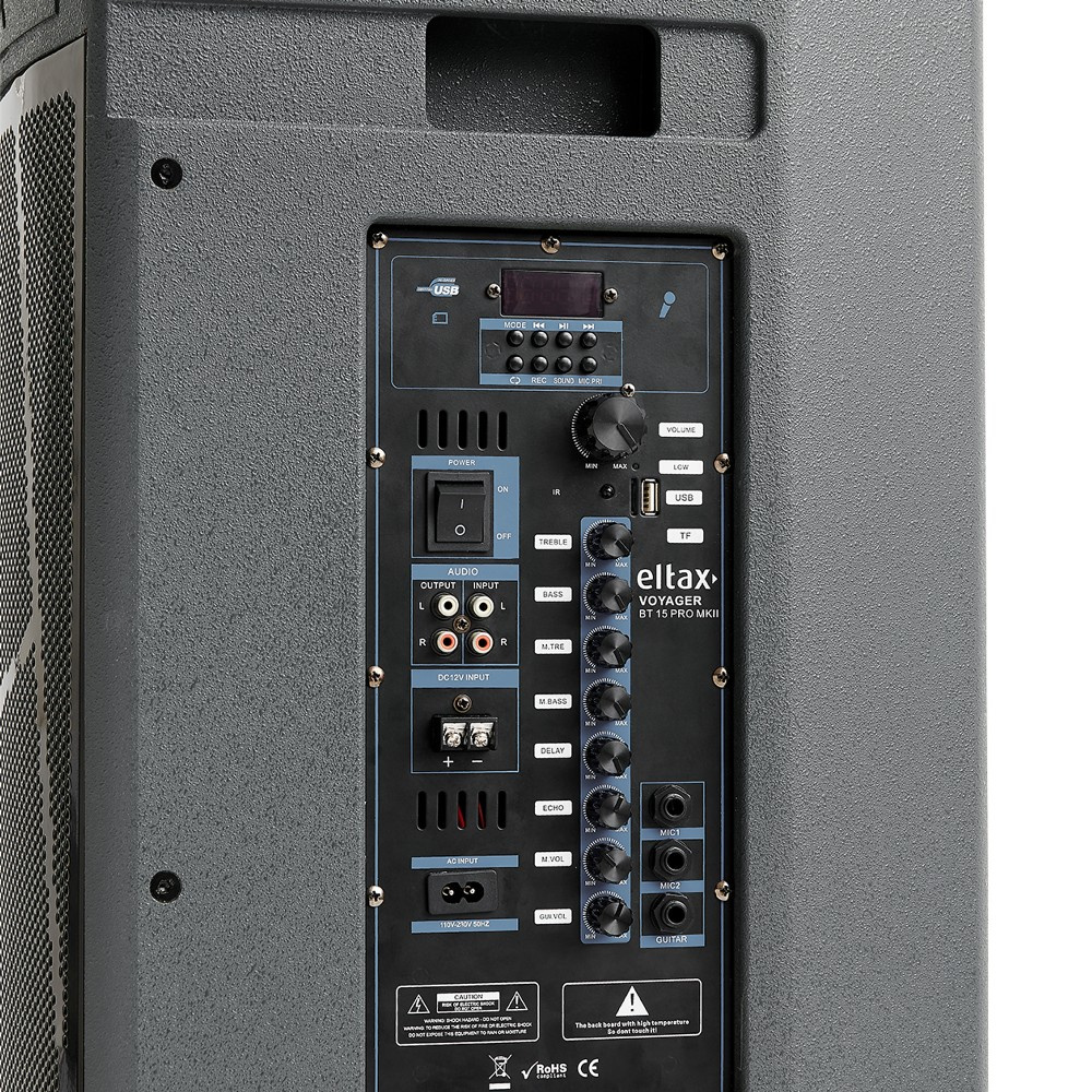 Eltax Voyager BT 15 PRO MKII, tung partyhögtalare med Bluetooth