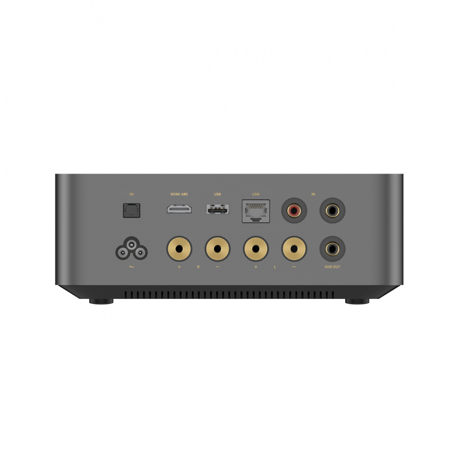 Wiim Amp Ultra streamingförstärkare med HDMI ARC & Chromecast, silver