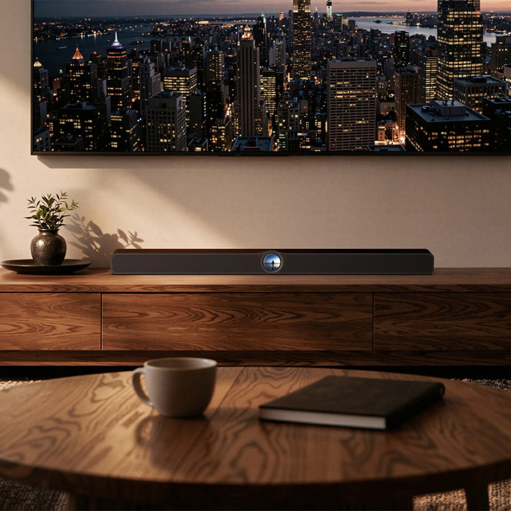 WiiM Bar smart soundbar med skärm, mattsvart