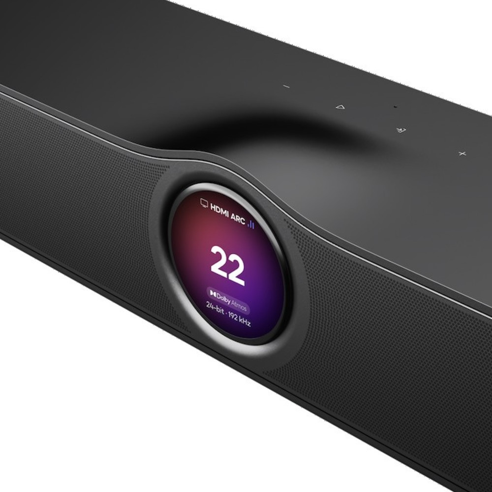 WiiM Bar smart soundbar med skärm, mattsvart