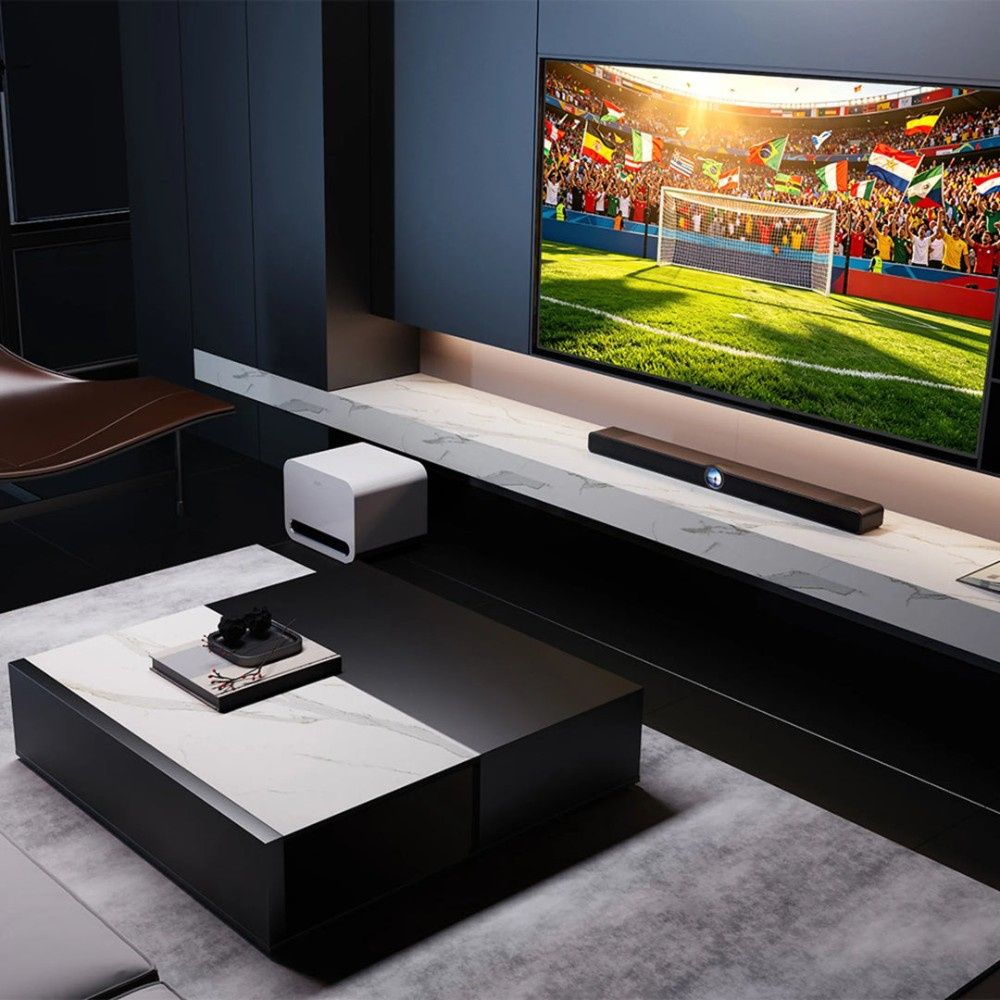 WiiM Bar smart soundbar med skärm, mattsvart