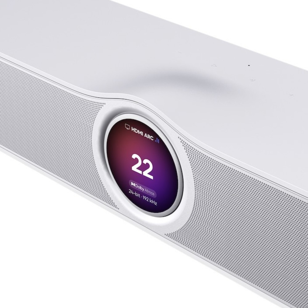 WiiM Bar smart soundbar med skärm, mattvit