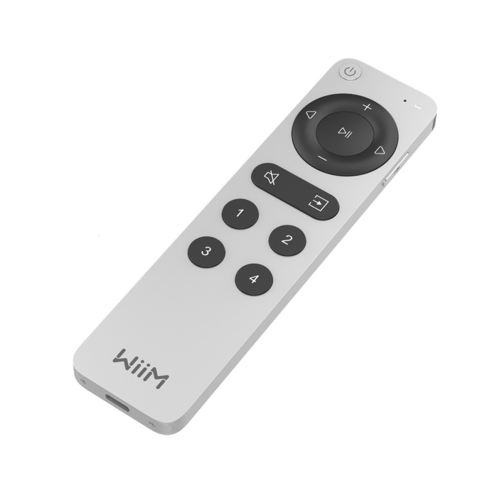 WiiM Voice Remote 2 Bluetooth-fjärrkontroll, silver