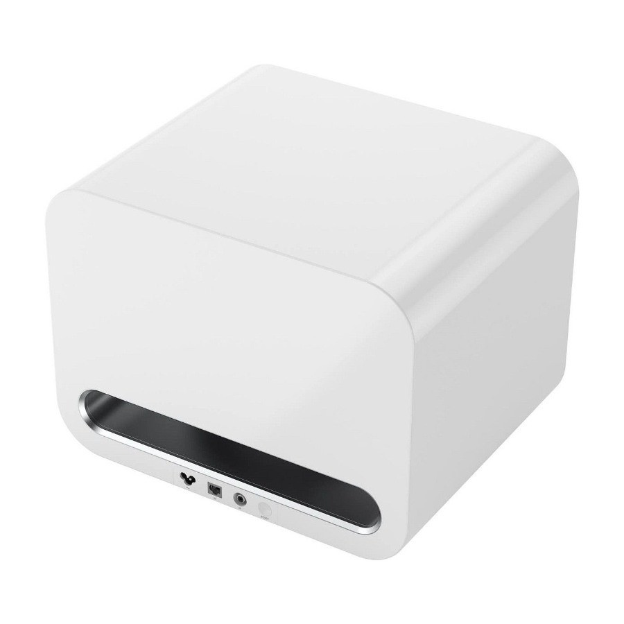 WiiM Sub Pro kompakt trådlös subwoofer, vit