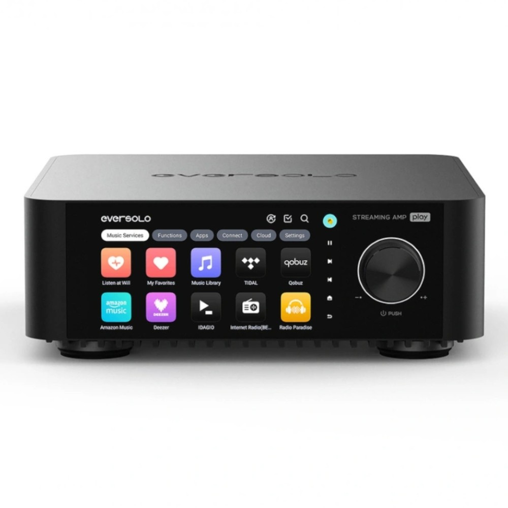 Eversolo Play kompakt streamingförstärkare med DAC, svart