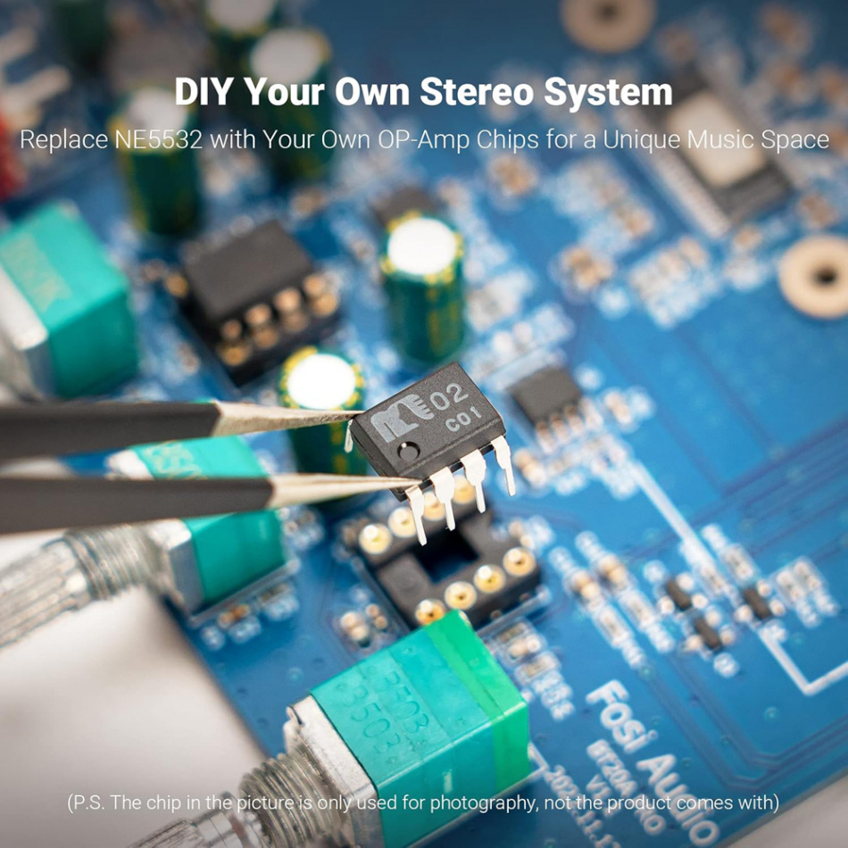 Fosi Audio BT20A PRO stereoförstärkare med Bluetooth & 32V nätdel