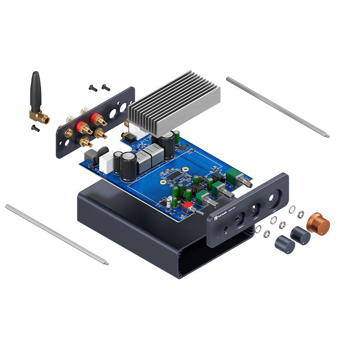 Fosi Audio BT20A PRO stereoförstärkare med Bluetooth & 48V nätdel