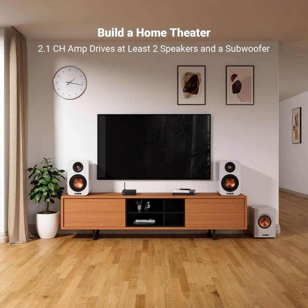 Fosi Audio BT30D, stereoförstärkare med Bluetooth & 48V nätdel