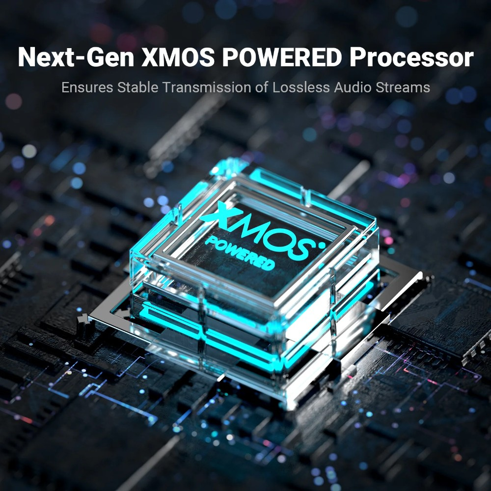 Fosi Audio DS3 portabel DAC & hörlursförstärkare, Obsidian