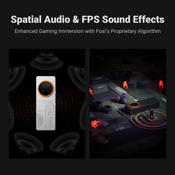 Fosi Audio DS3 portabel DAC & hörlursförstärkare, Galaxy