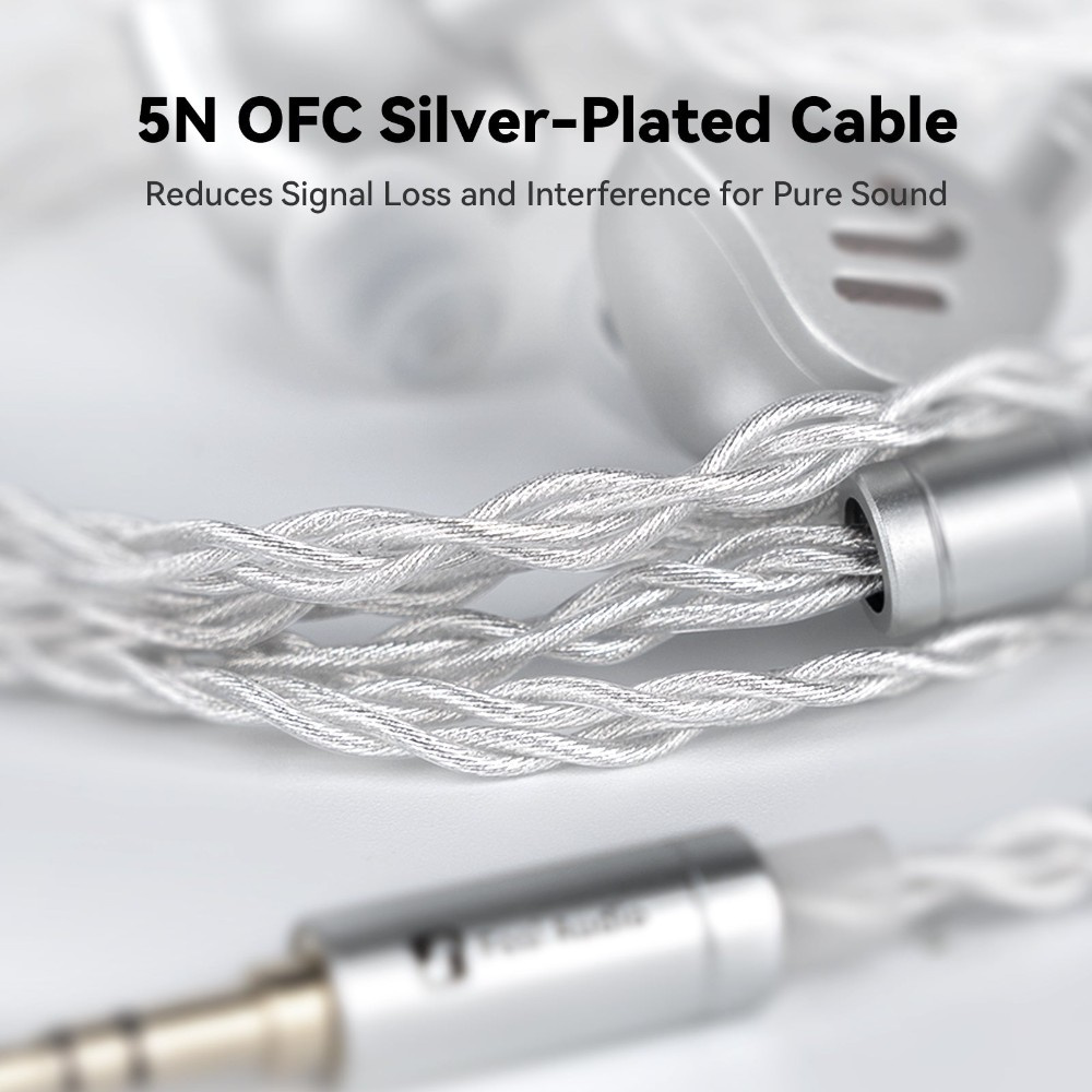 Fosi Audio IM4 öppna in-ear hörlurar, Obsidian