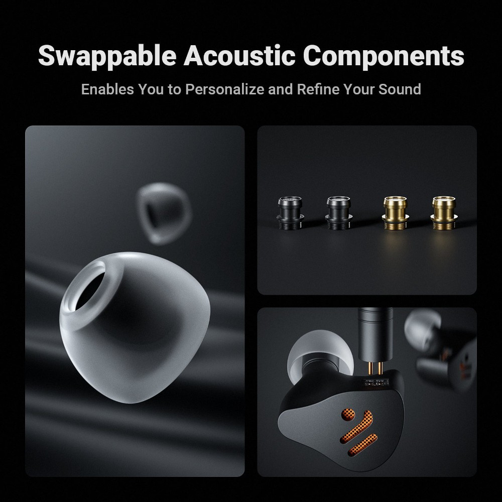 Fosi Audio IM4 öppna in-ear hörlurar, Obsidian