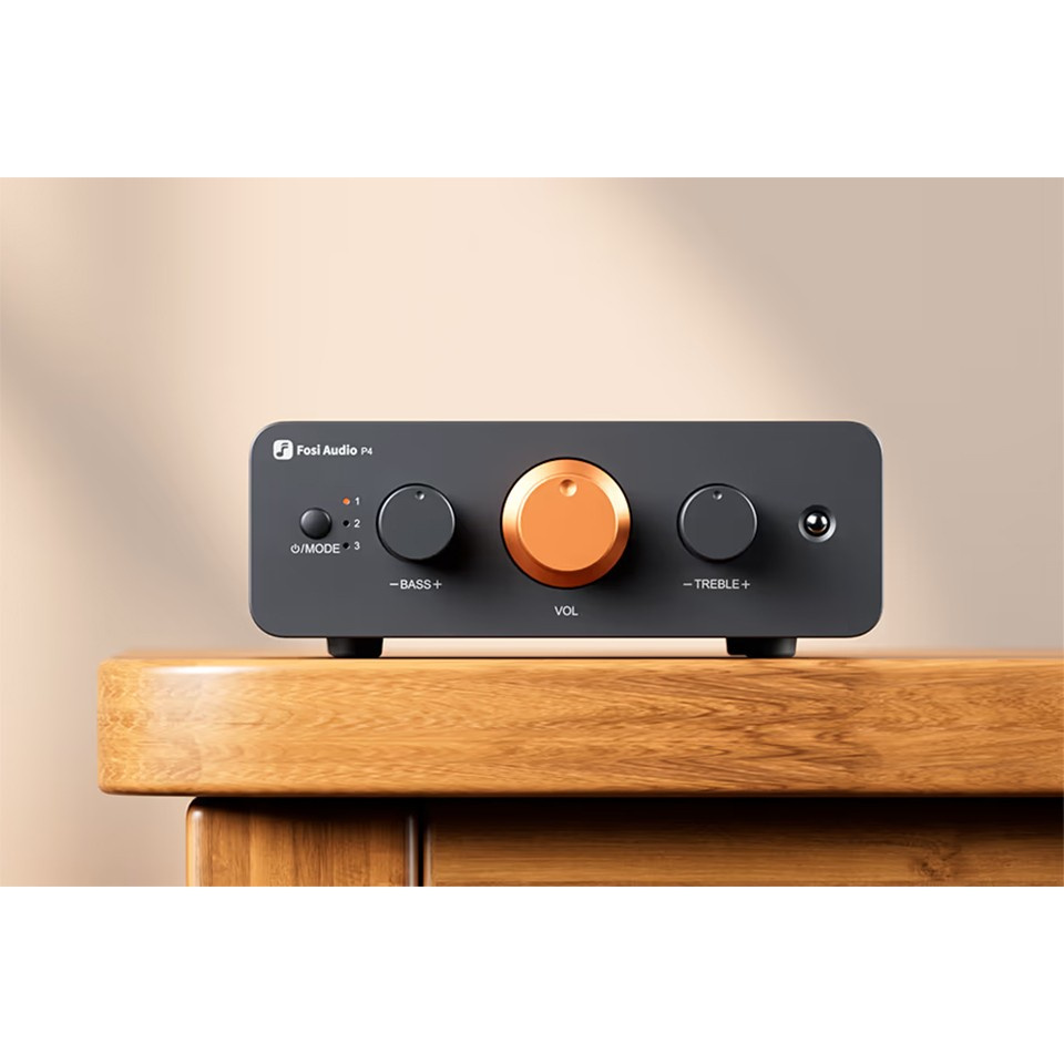 Fosi Audio P4 försteg med tonkontroller