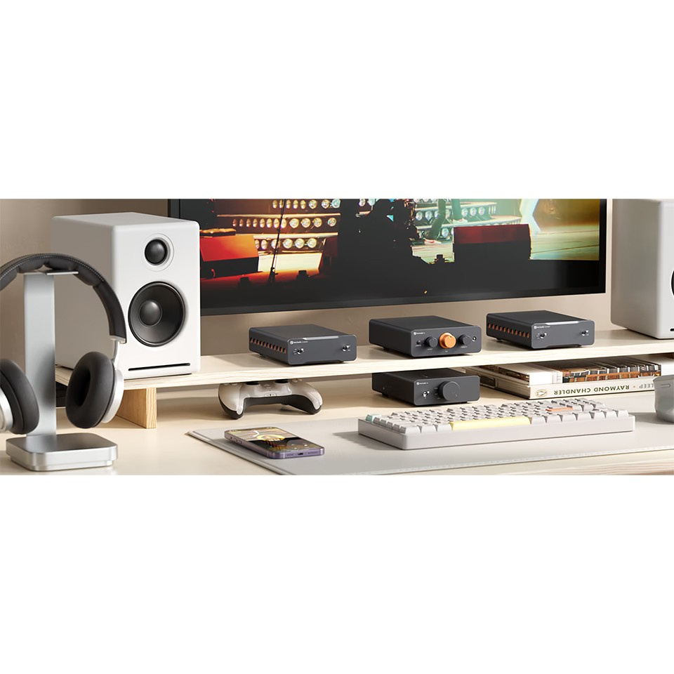 Fosi Audio P4 försteg med tonkontroller