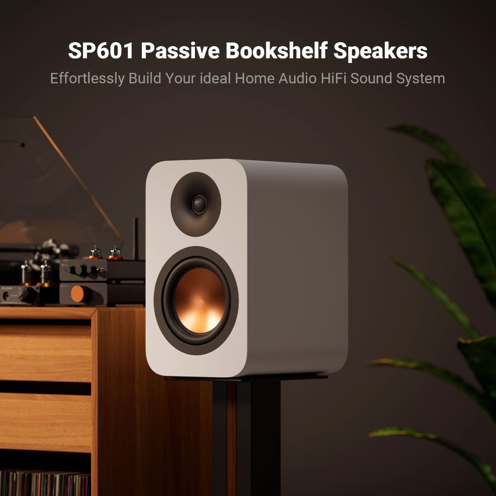 Fosi Audio SP601 stativhögtalare, vitt par