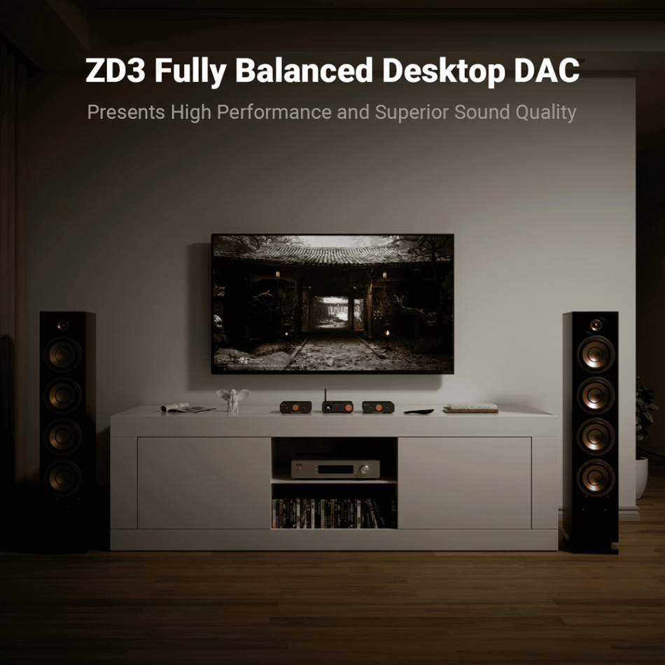 Fosi Audio ZD3 DAC med Bluetooth & HDMI ARC