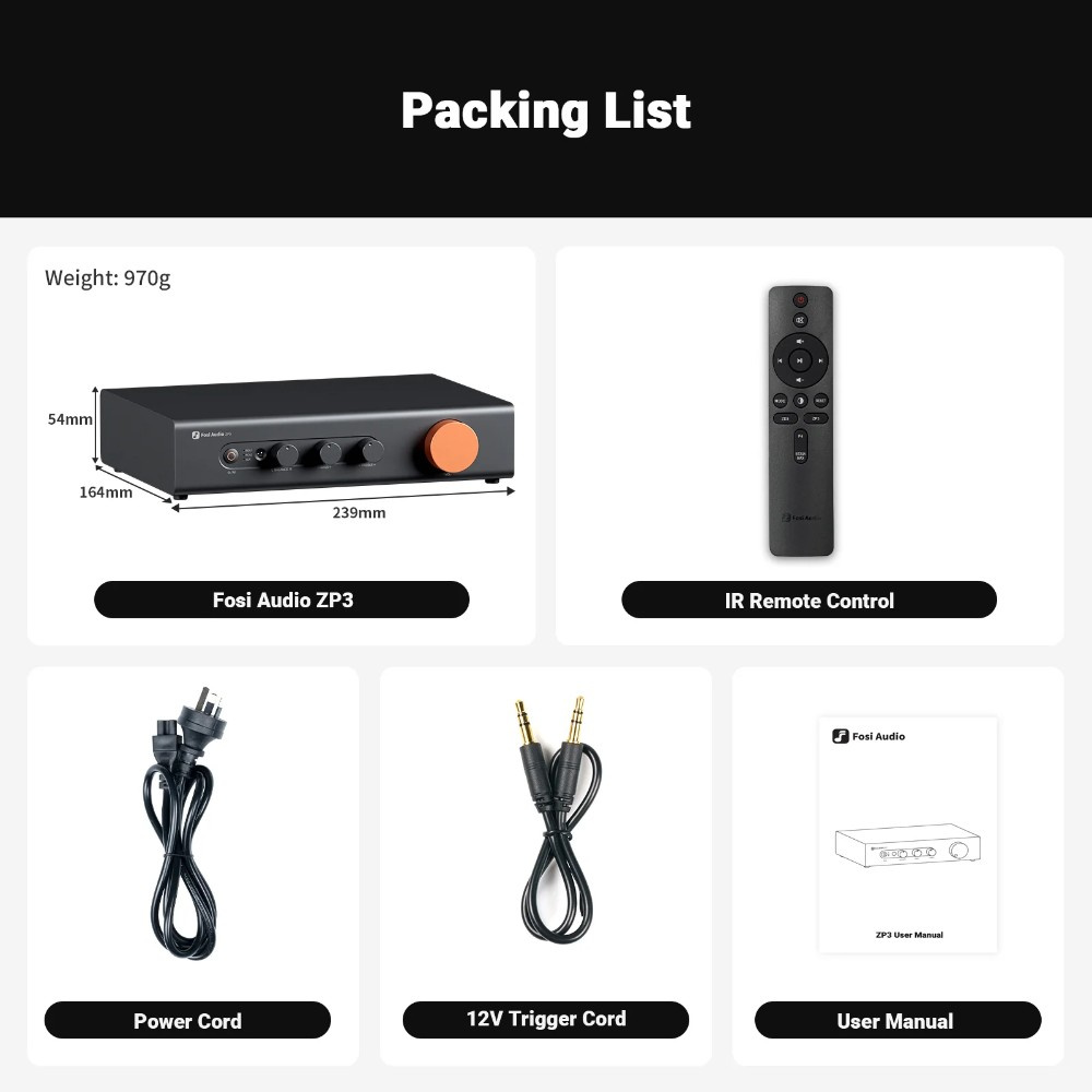 Fosi Audio ZP3 försteg med XLR