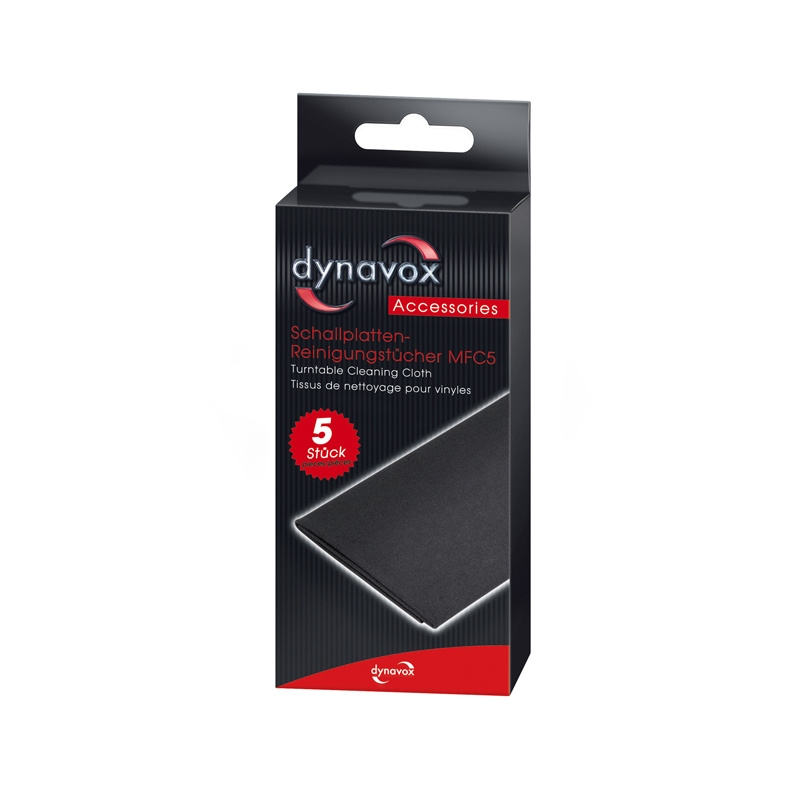 Dynavox MFC5 mikrofiberdukar för vinyl, 5-pack