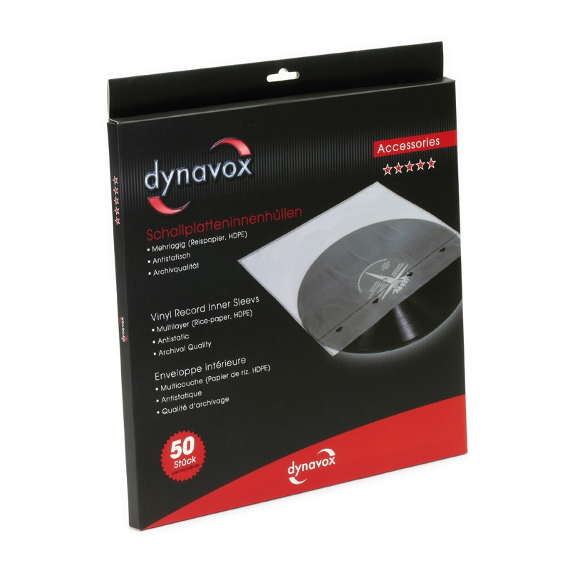 Dynavox innerfodral för LP-skivor, 50-pack