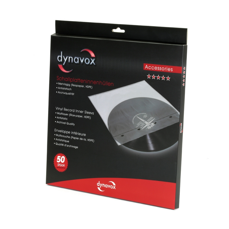 Dynavox innerfodral för LP-skivor, 50-pack