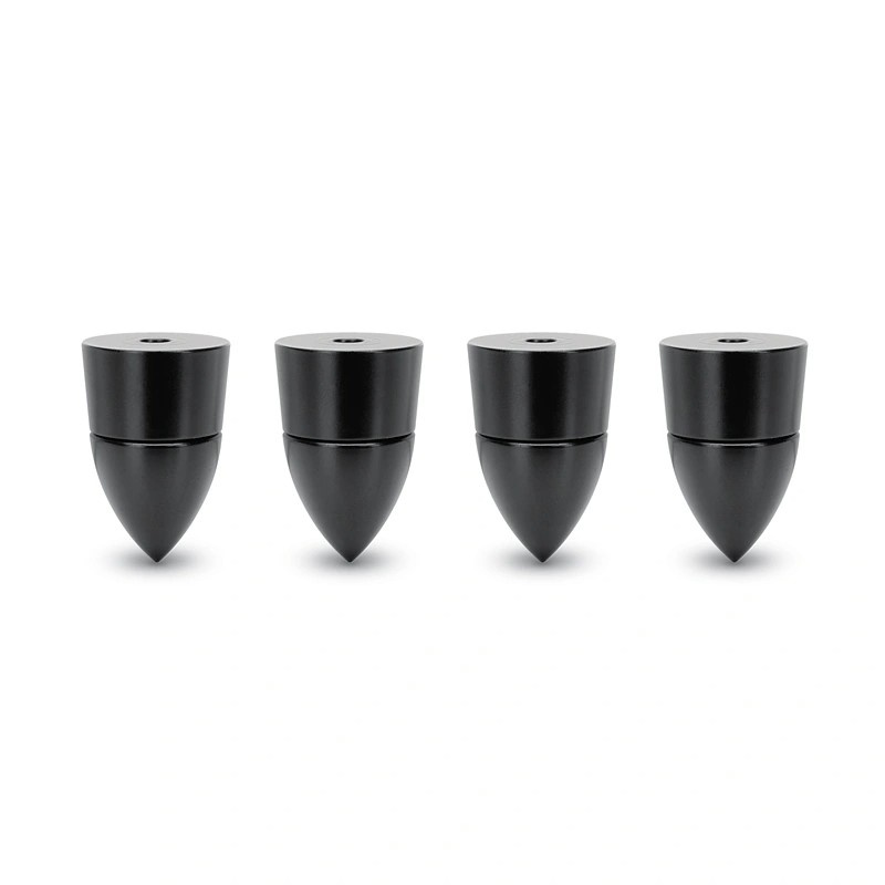 Dynavox Sub-Watt justerbara spikes i svart, 4-pack