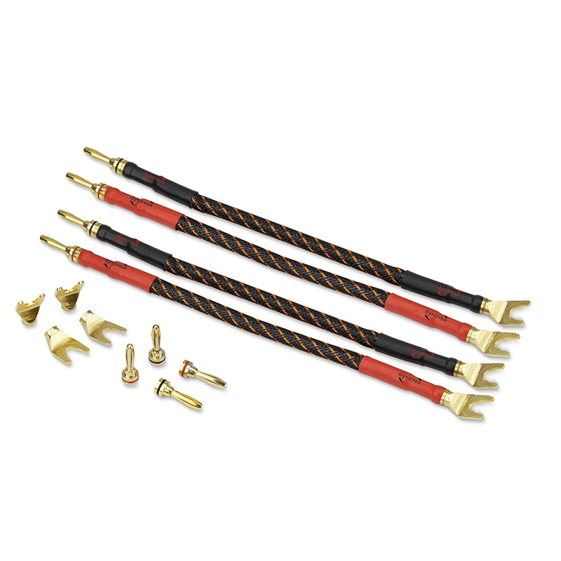 Dynavox Bi-Wire kabelbyglar, 4-pack