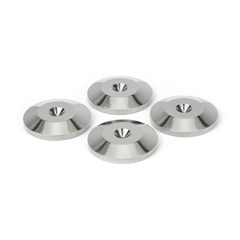 Dynavox spikesunderlägg i silver, 4-pack