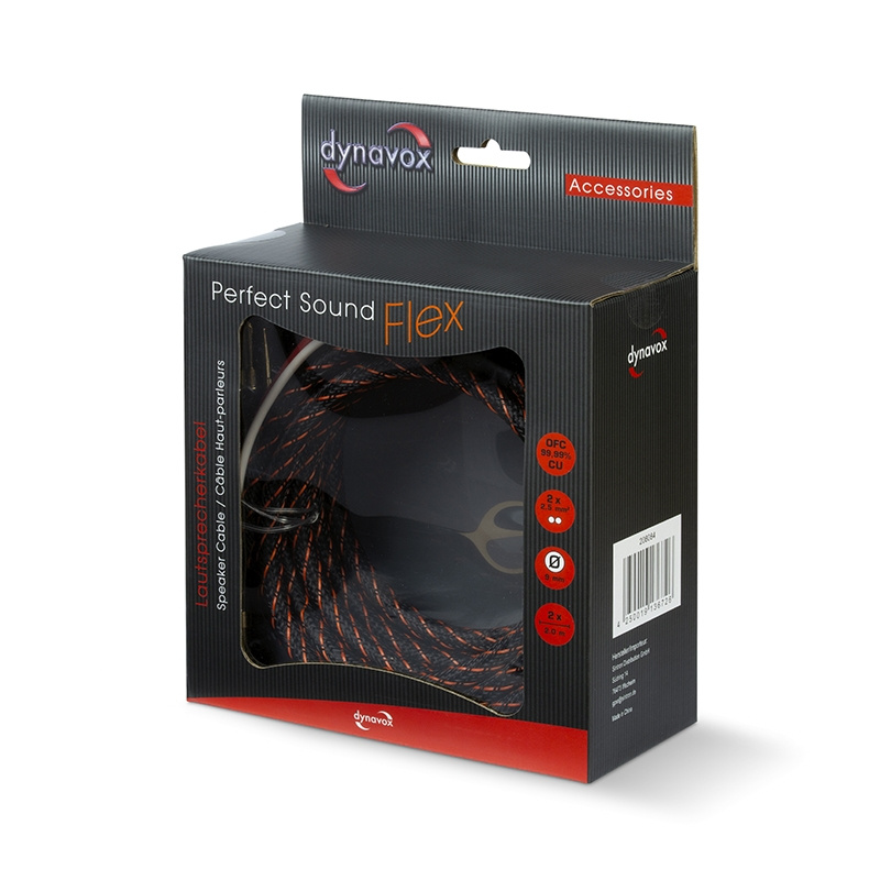 Dynavox Perfect Sound Flex högtalarkabel, 2 x 2 meter