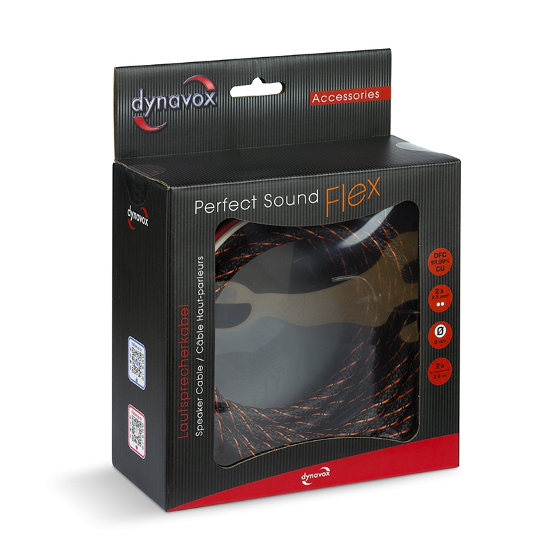 Dynavox Perfect Sound Flex högtalarkabel, 2 x 2 meter