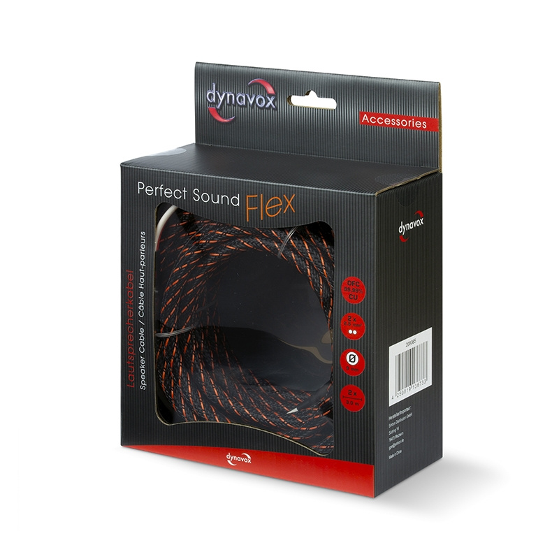 Dynavox Perfect Sound Flex högtalarkabel, 2 x 3 meter