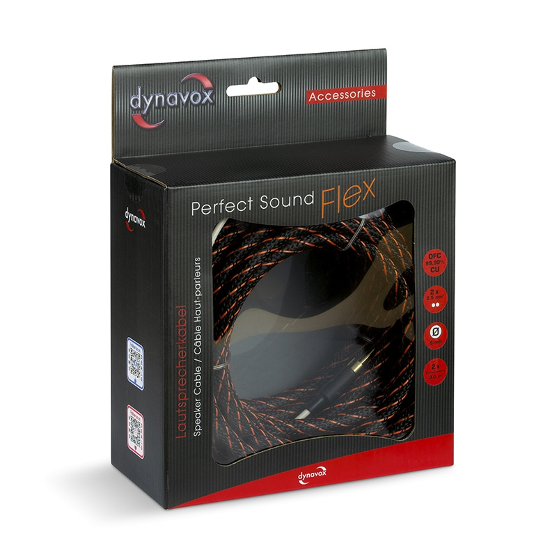 Dynavox Perfect Sound Flex högtalarkabel, 2 x 3 meter