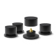 Dynavox BA-4 vibrationsdämpande fötter i svart, 4-pack Dynavox BA-4 vibrationsdämpande fötter i svart, 4-pack