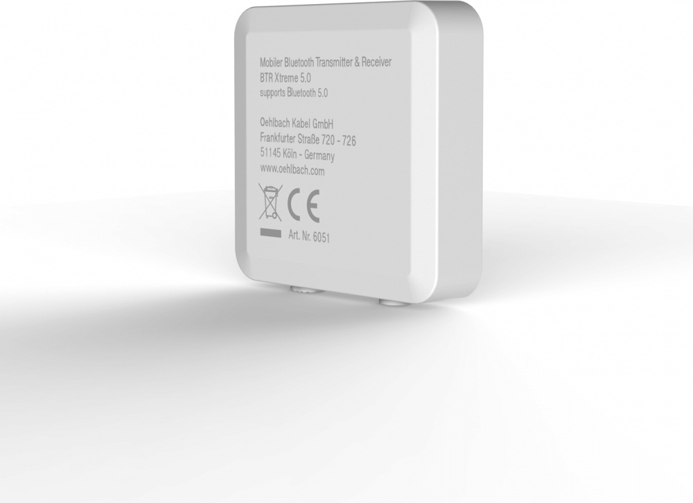 Oehlbach BTR Xtreme 5.0 Bluetooth-adapter, vit