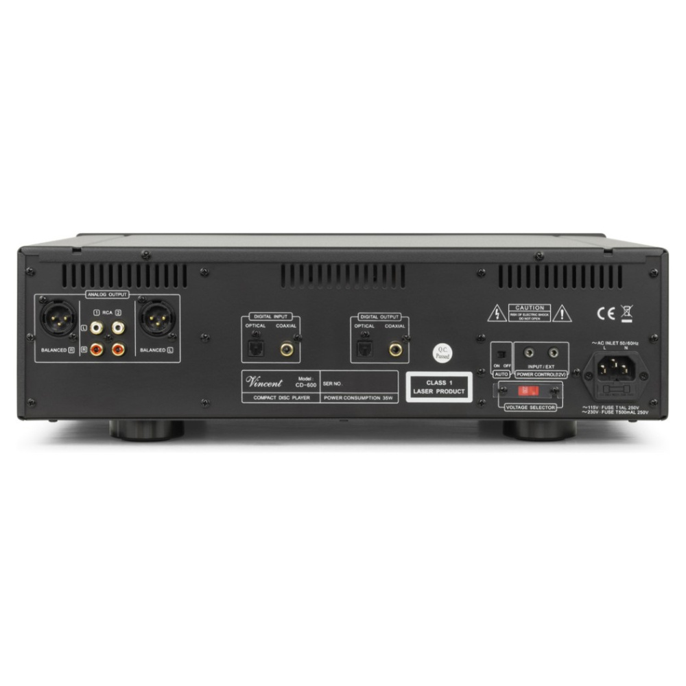 Vincent CD-600 CD-spelare, svart