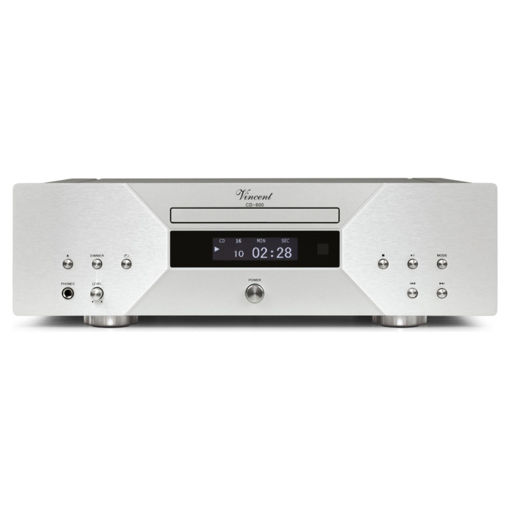Vincent CD-600 CD-spelare, silver