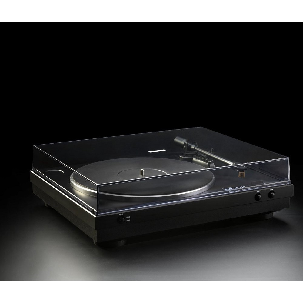 Dual CS-329 helautomatisk skivspelare med Audio Technica AT91 & RIAA-steg, svart