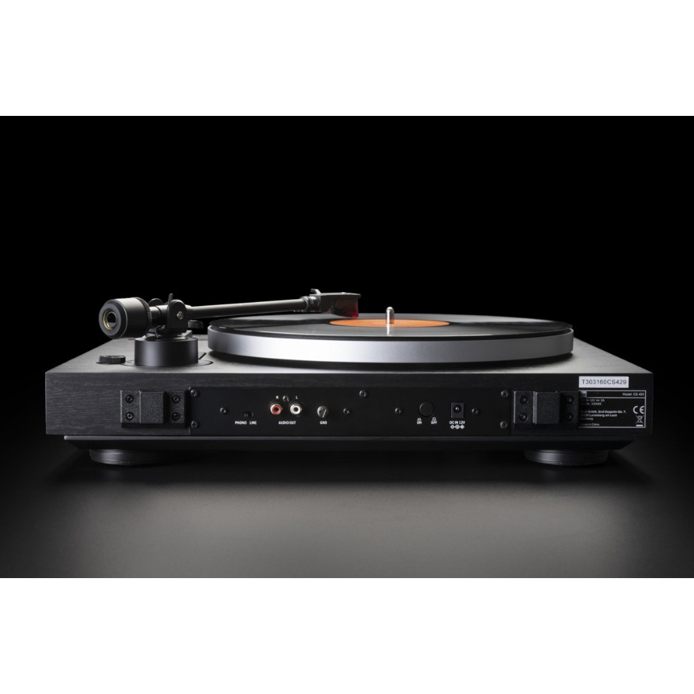 Dual CS-429 helautomatisk skivspelare med Ortofon 2M Red, svart