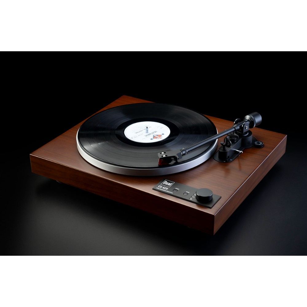 Dual CS-429 helautomatisk skivspelare med Ortofon 2M Red, valnöt