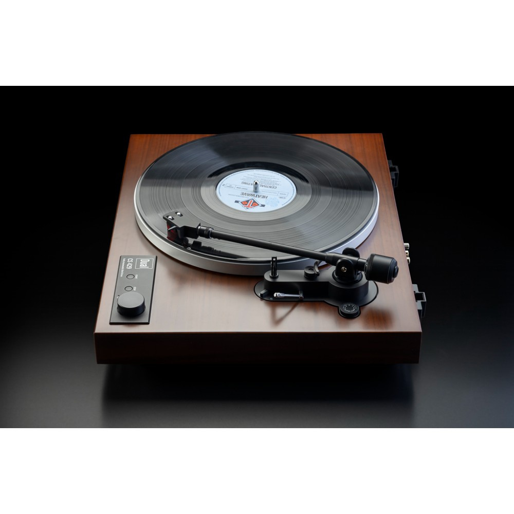Dual CS-429 helautomatisk skivspelare med Ortofon 2M Red, valnöt