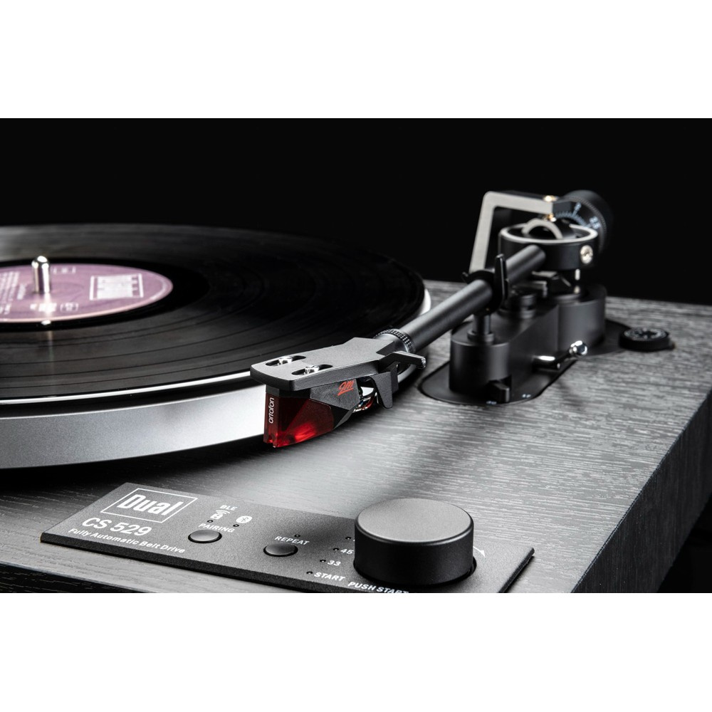 Dual CS-529 helautomatisk skivspelare med Bluetooth & Ortofon 2M Red, svart