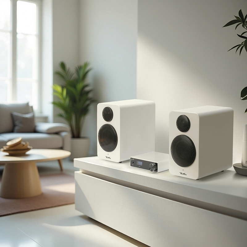 Dynavox DA-200 kompakt förstärkare med USB-DAC, vit